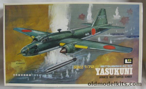 LS 1/72 KI-67 Yasukuni Torpedo Bomber - 7th Group / 98th Group / 762nd Group, 152-450 plastic model kit